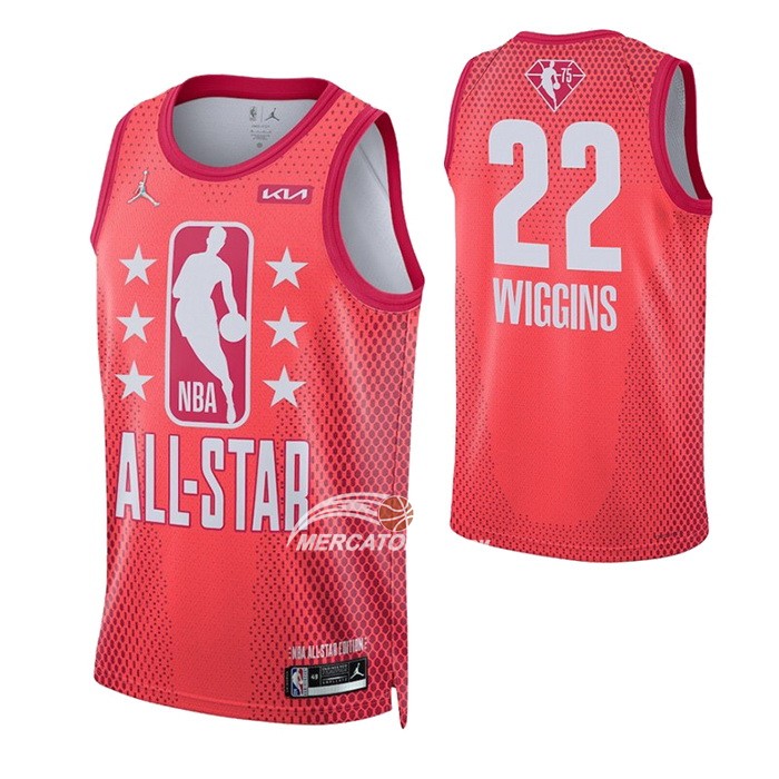 Maglia All Star 2022 Golden State Warriors Andrew Wiggins NO 22 Marrone